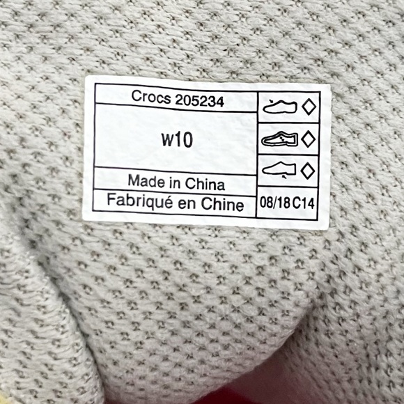 Crocs Literide Pacer Gray Lace Up Shoes Size 10 - Picture 7 of 7